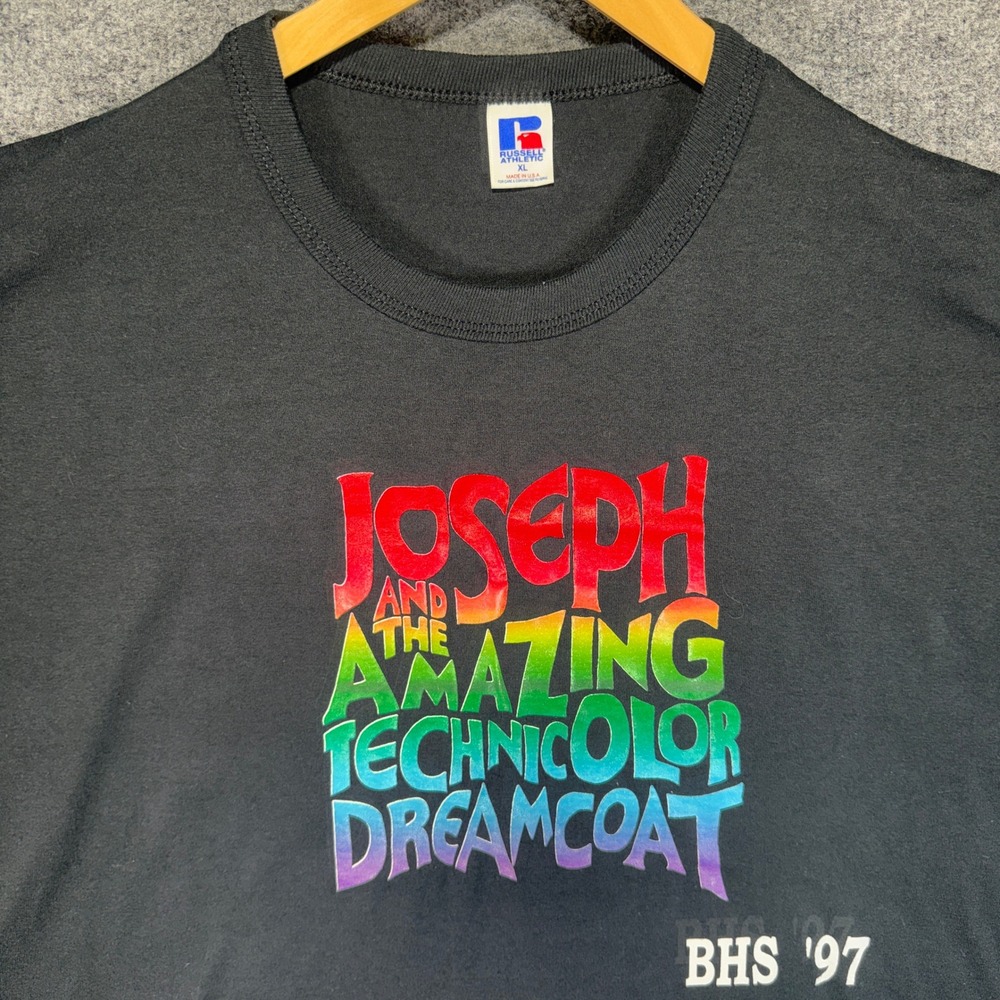 Russell Athletic Joseph and the Amazing Technicolor Dreamcoat T-Shirt VTG USA 97